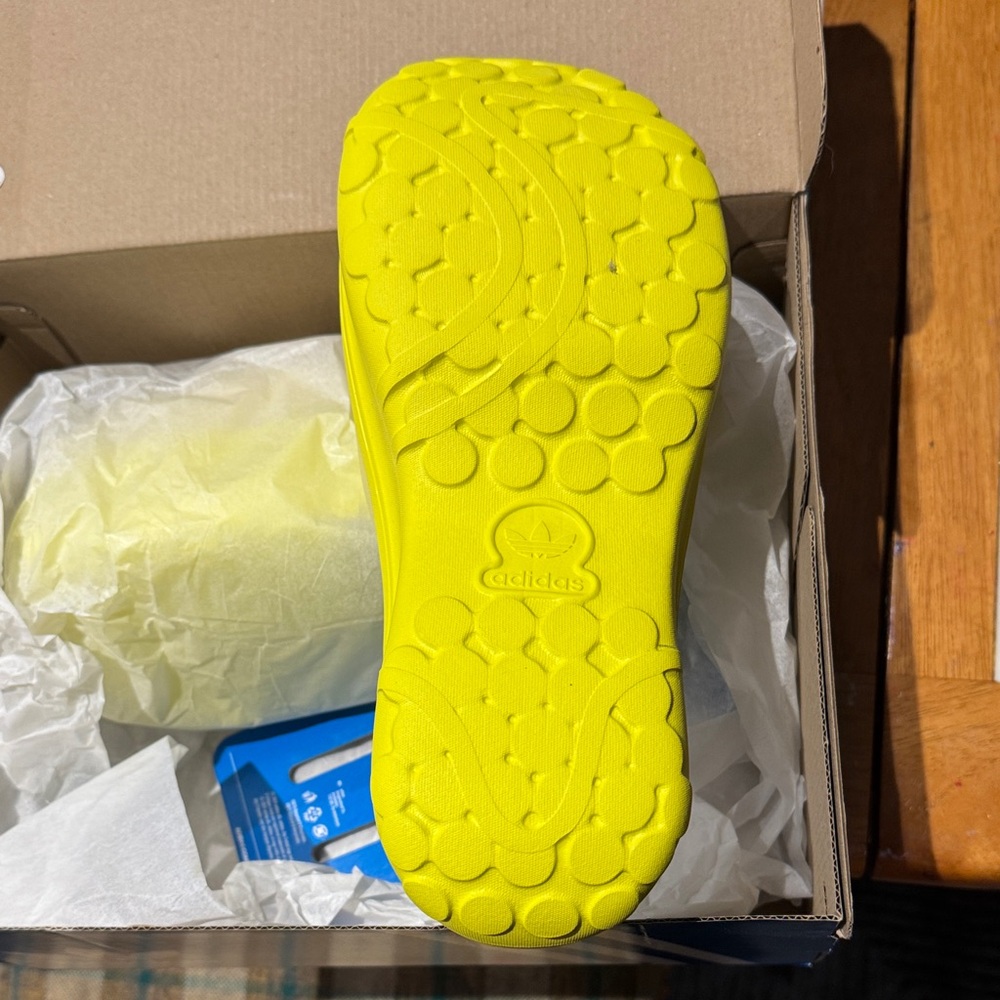Adidas Yellow Platform Slide Sandals - Womens - Picture 4 of 4